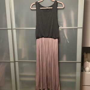 Loft midi twofer dress size large